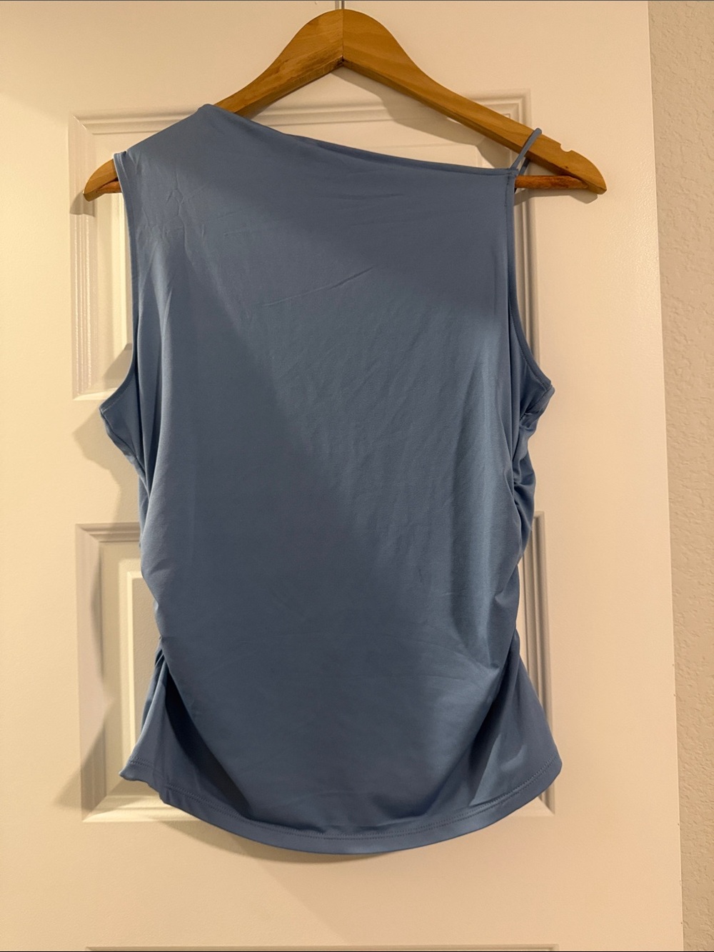H&M Light Blue One-Shoulder Top - Picture 3 of 3